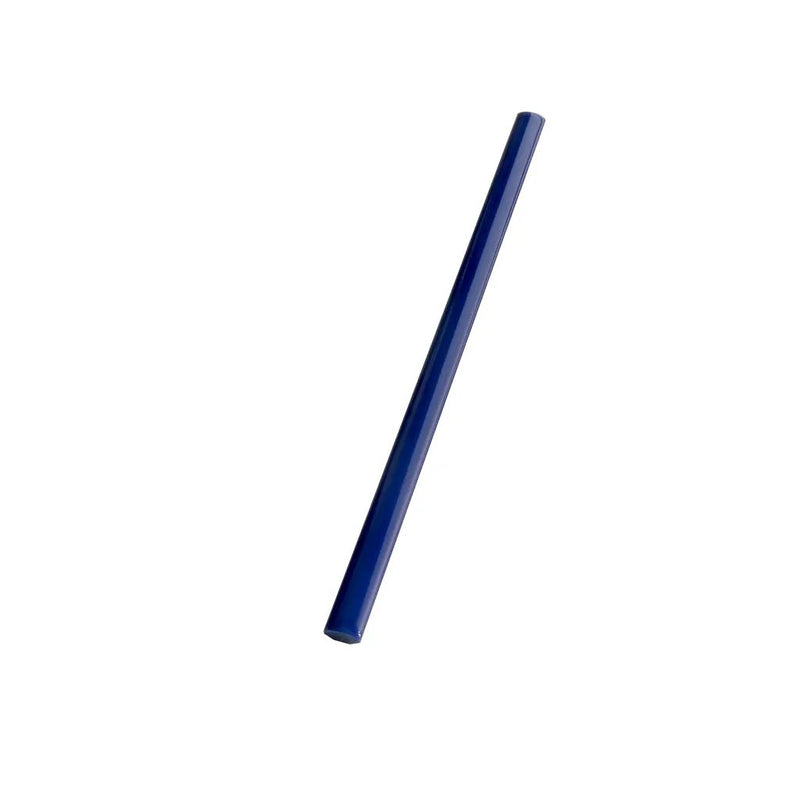 Royal Blue 0.6x12 Glossy Porcelain Bullnose Tile Trim (10 pack, 0.5 sq ft/case) by Apollo Tile