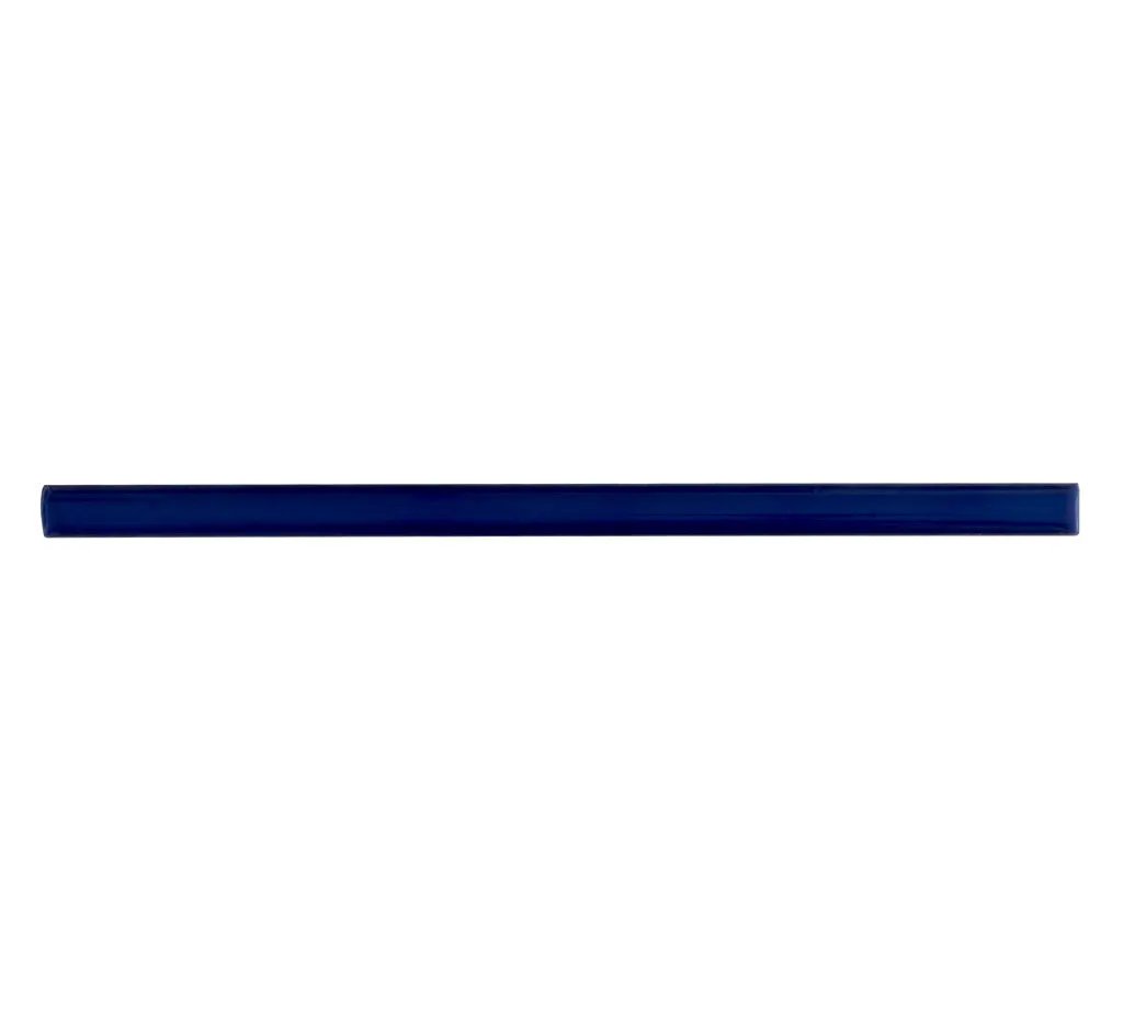 Royal Blue 0.6x12 Glossy Porcelain Bullnose Tile Trim (10 pack, 0.5 sq ft/case) by Apollo Tile