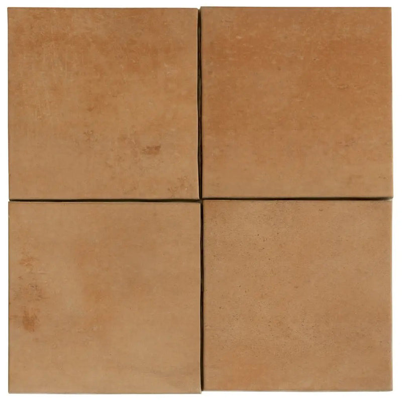 Terracotta 6x6 Matte Square Porcelain Tile (19 pack, 4.66 sq ft/case) by Apollo Tile