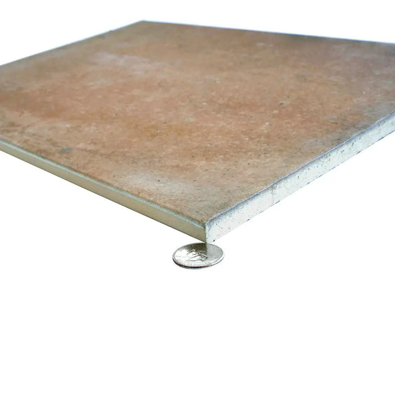 Terracotta 13x18x1.5 Matte Porcelain Large Format Tile (4 pack, 6.39 sq ft/case) by Apollo Tile