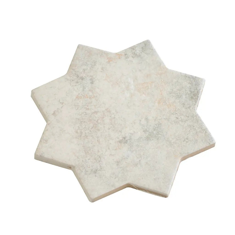 Light Ash Beige 6x6 Matte Star Porcelain Tile (16 pack, 4.2 sq ft/case) by Apollo Tile