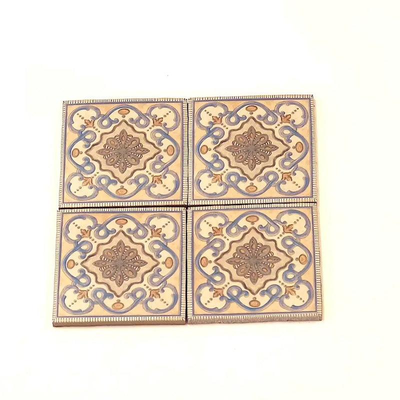 Taupe-blue Terracotta 6x6 Matte Square Porcelain Tile (19 pack, 4.65 sq ft/case) by Apollo Tile