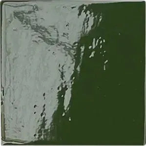 Deep Forest Green 6x6 Glossy Square Porcelain Tile (19 pack, 4.65 sq ft/case) by Apollo Tile