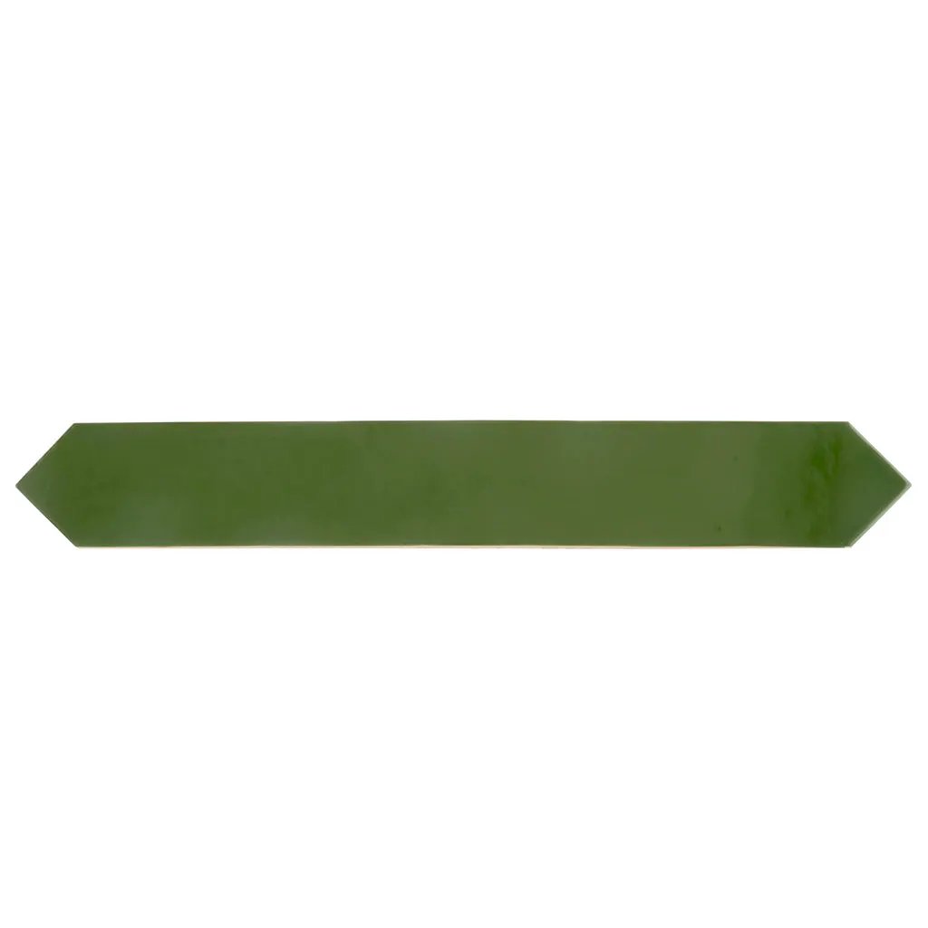 Deep Forest Green 3x19 Glossy Picket Porcelain Tile (20 pack, 7.65 sq ft/case) by Apollo Tile