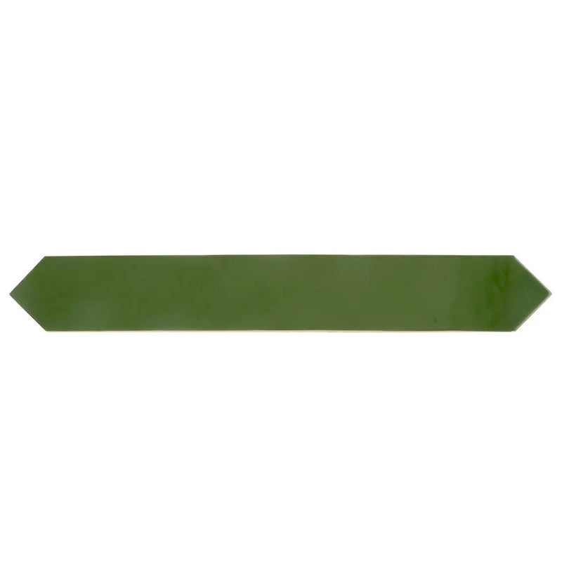 Deep Forest Green 3x19 Glossy Picket Porcelain Tile (20 pack, 7.65 sq ft/case) by Apollo Tile