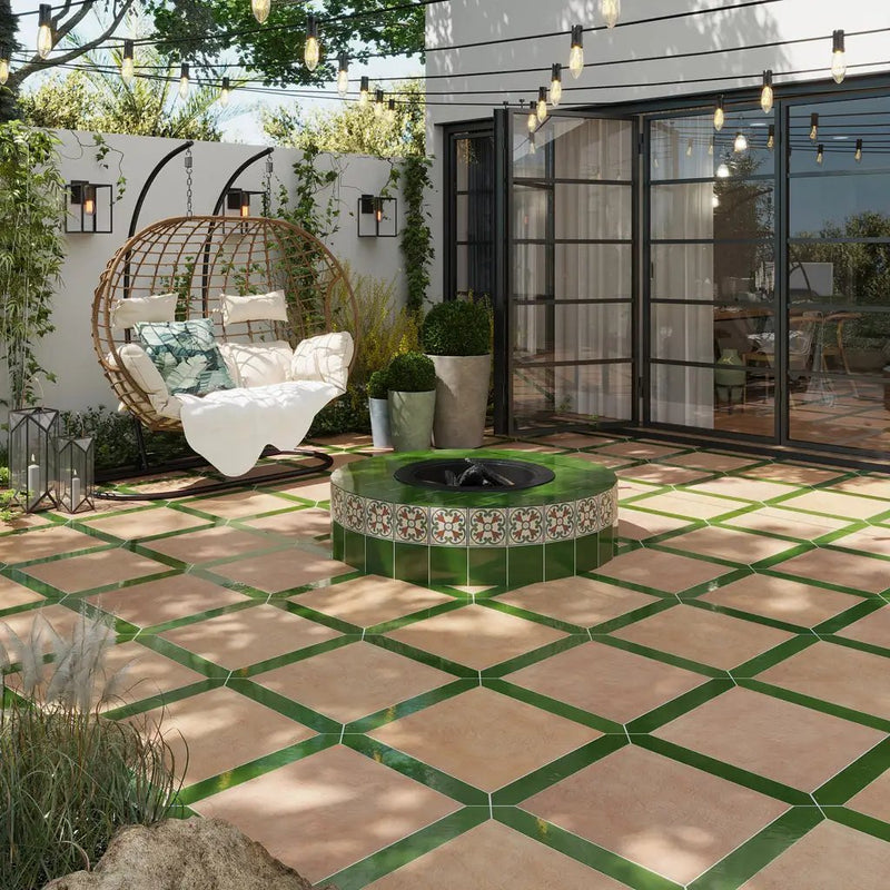 Deep Forest Green 3x19 Glossy Picket Porcelain Tile (20 pack, 7.65 sq ft/case) by Apollo Tile