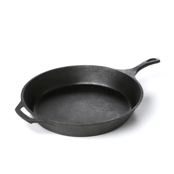 Pre-Seasoned Cast Iron 14-inch Round Skillet by HomePacific