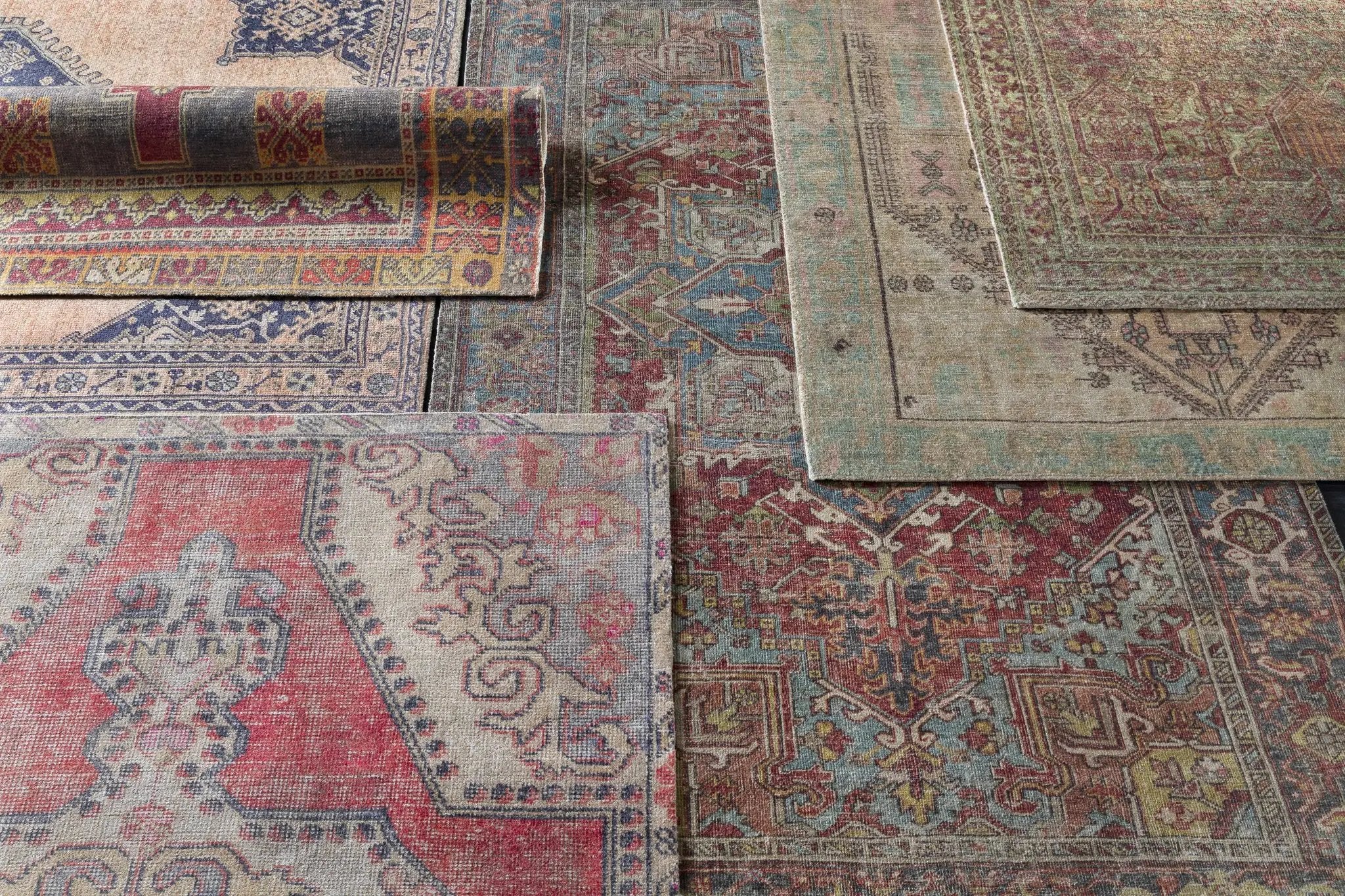 Rickinghall Peach&Sage Medallion Beige Rug - Clearance by Boutique Rugs