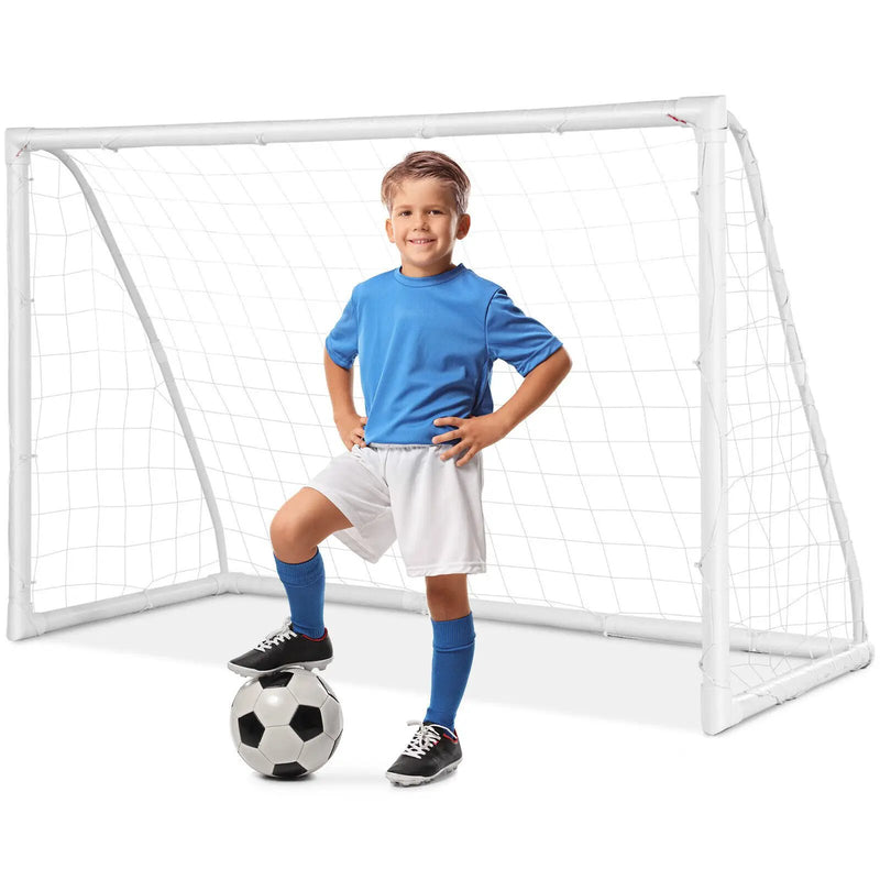 6 x 4 Feet Soccer Goal with Strong UPVC Frame by DirectDeals