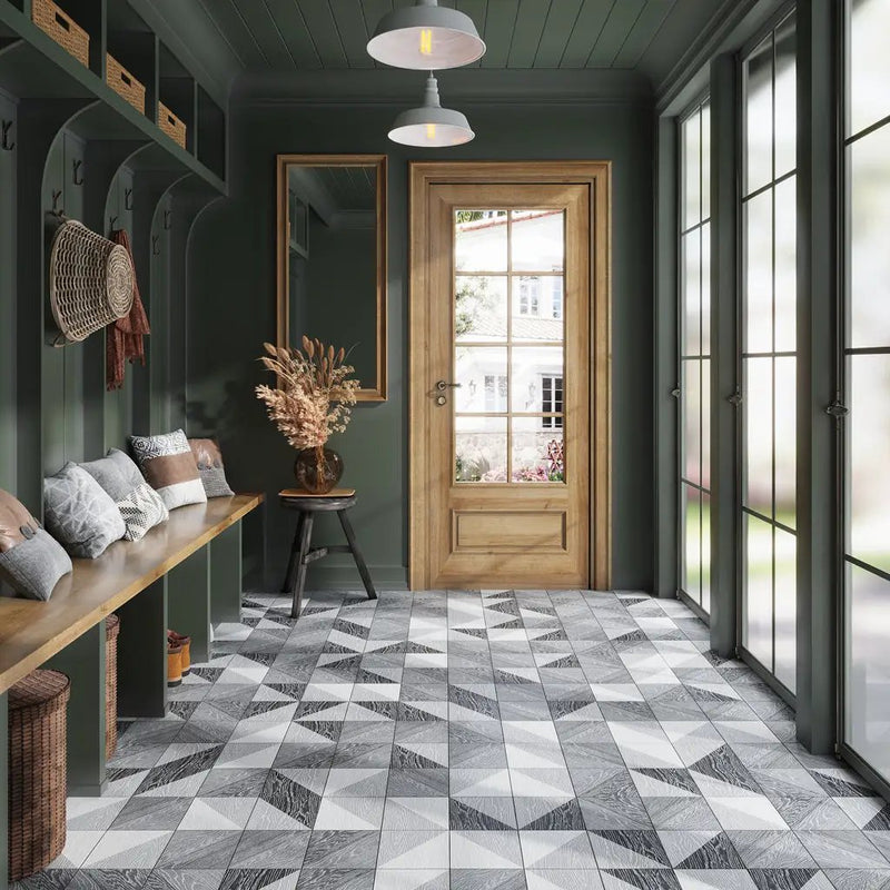 Gray 6x6 Matte Square Porcelain Tile (20 pack, 5.868 sq ft/case) by Apollo Tile