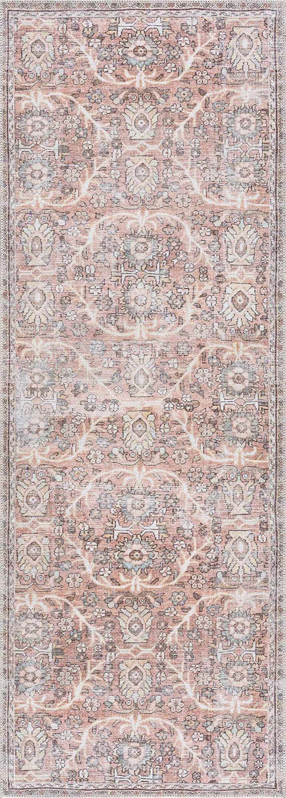 Urpi Rose & Brown Washable Area Rug, photo 5 of 15