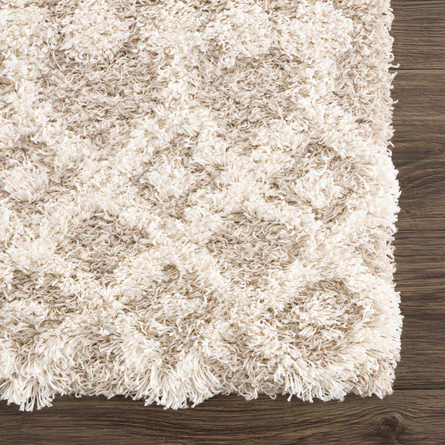 Prompton Cream Plush Area Rug by Boutique Rugs