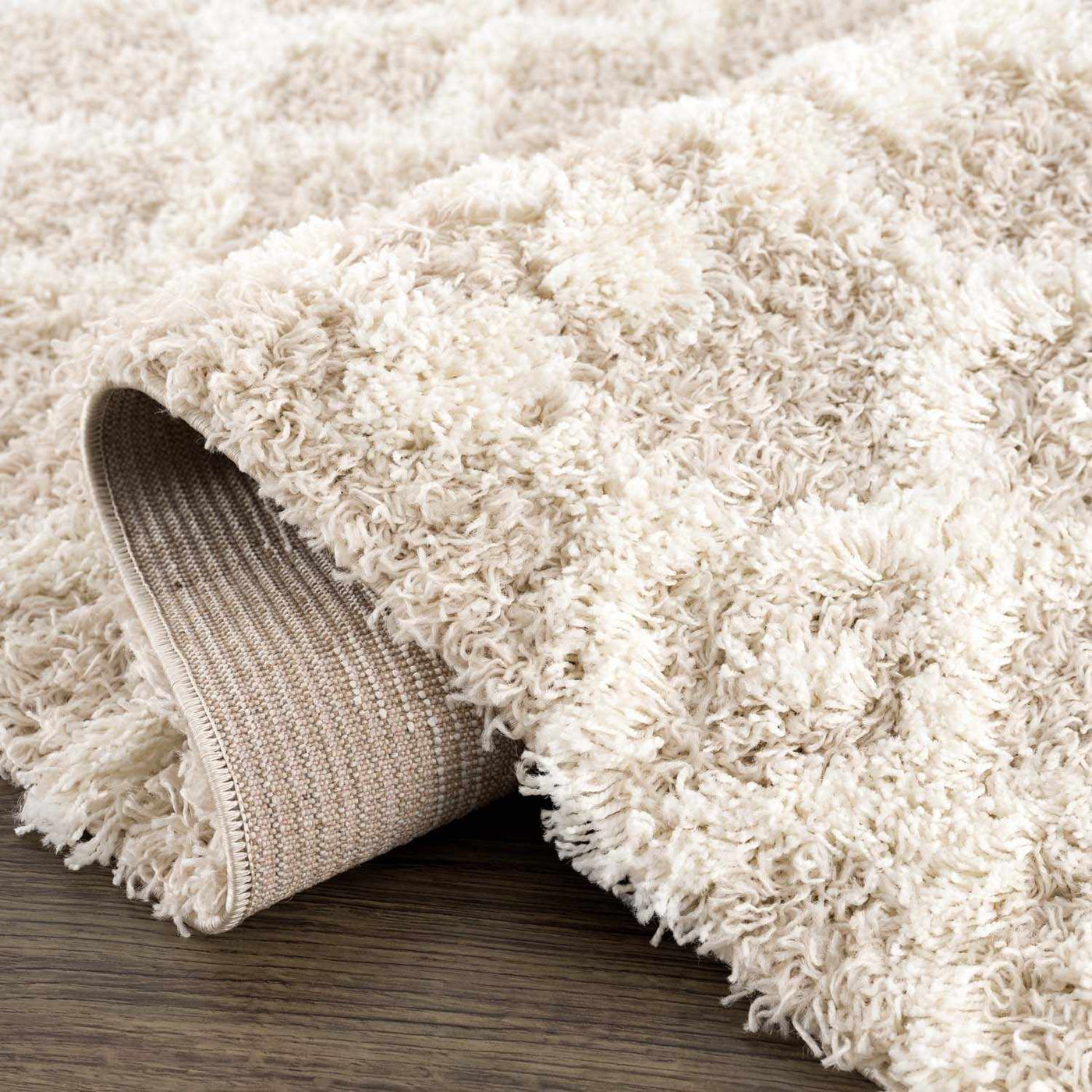Prompton Cream Plush Area Rug by Boutique Rugs