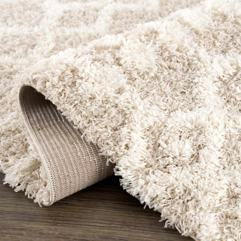 Prompton Cream Plush Area Rug by Boutique Rugs