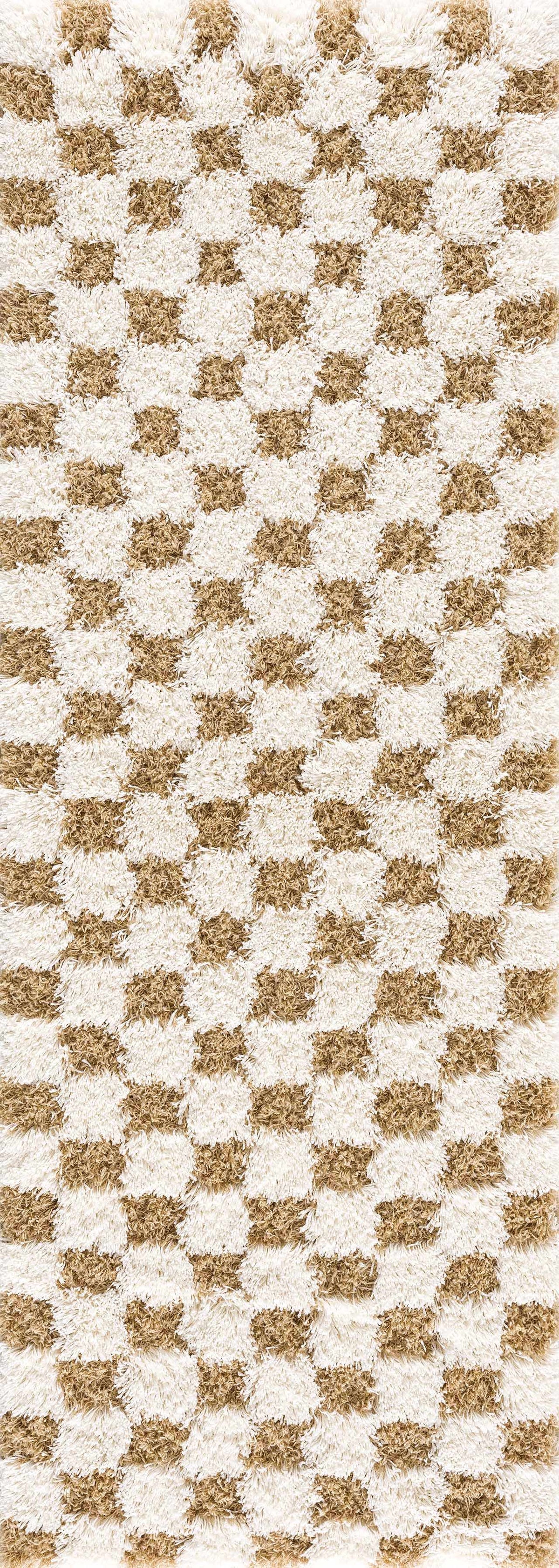 Atira Mustard Checkered Area Rug, photo 8 of 21