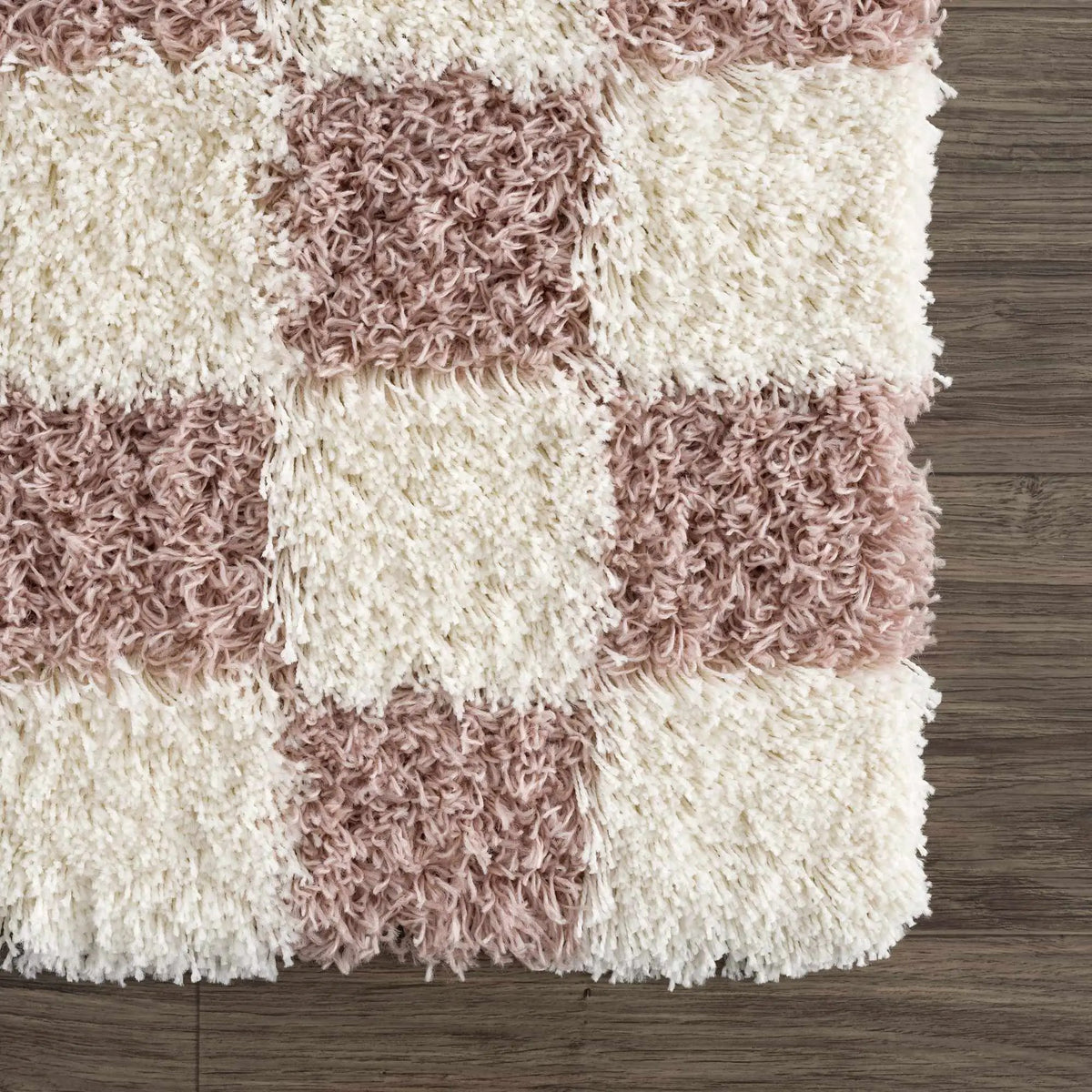 Atira Pink Checkered Area Rug, photo 11 of 16