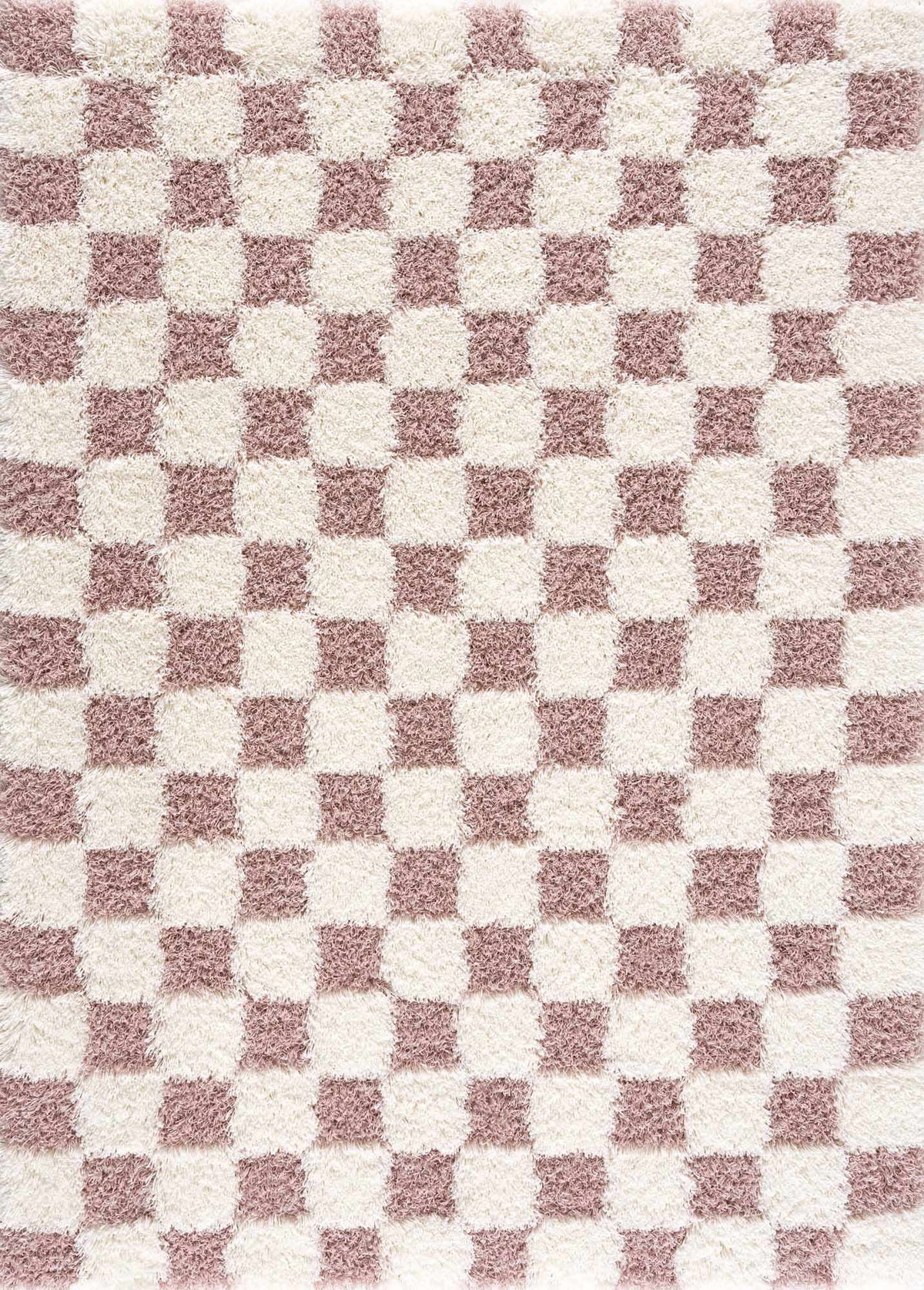 Atira Pink Checkered Area Rug, photo 2 of 16