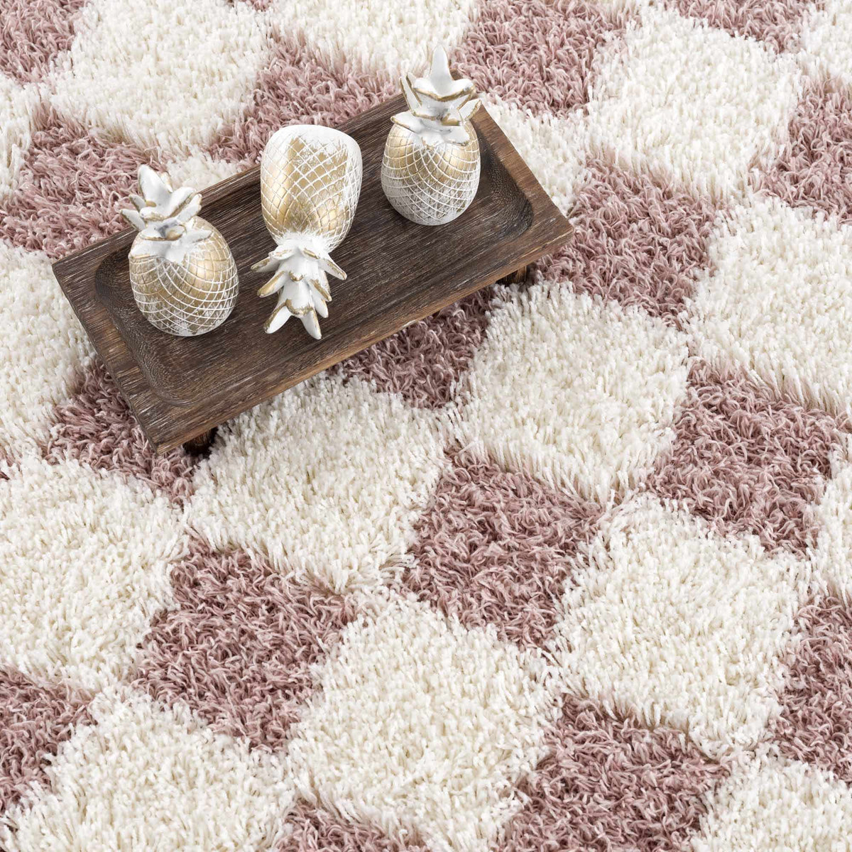Atira Pink Checkered Area Rug, photo 14 of 16