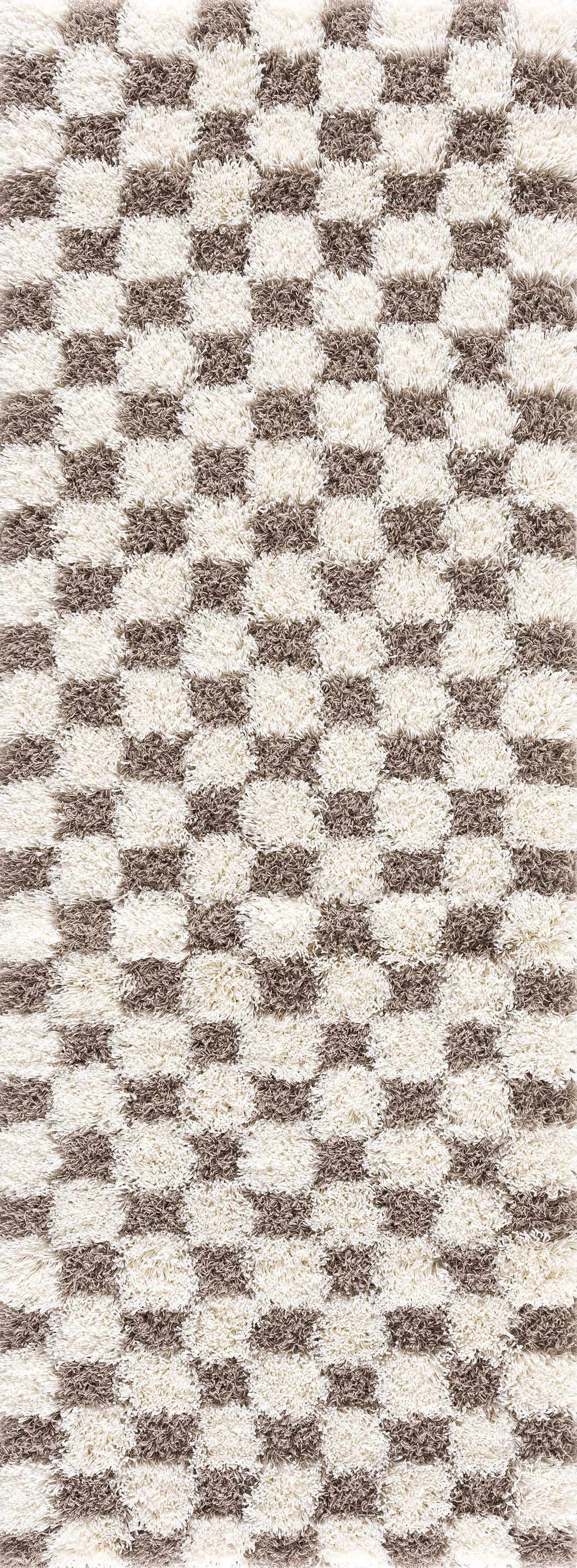 Atira Brown Checkered Area Rug, photo 6 of 16
