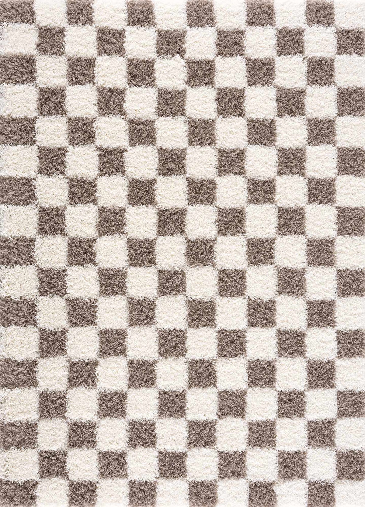 Atira Brown Checkered Area Rug, photo 2 of 16