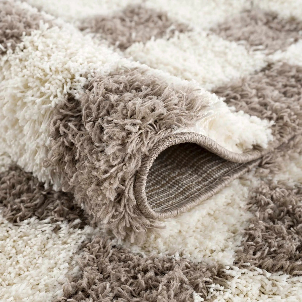 Atira Brown Checkered Area Rug, photo 9 of 16