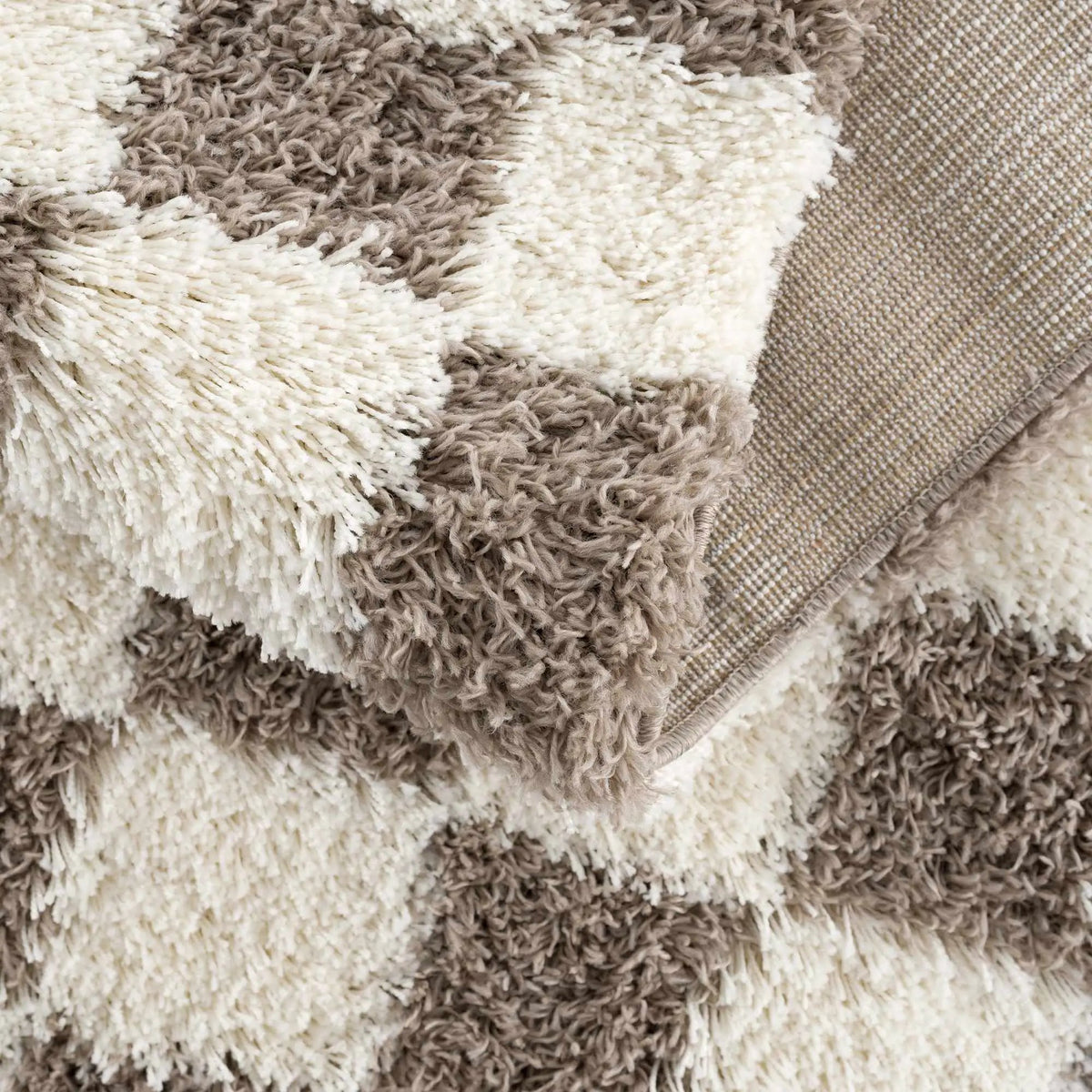 Atira Brown Checkered Area Rug, photo 10 of 16