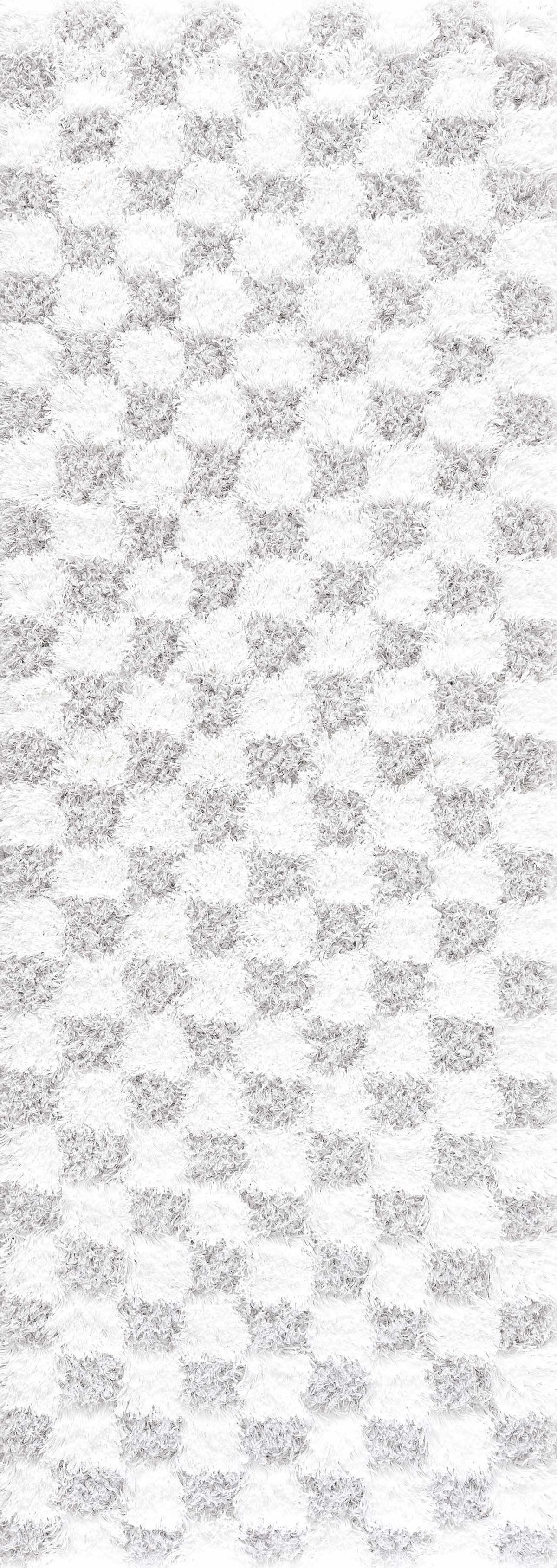 Atira Gray Checkered Area Rug, photo 4 of 14