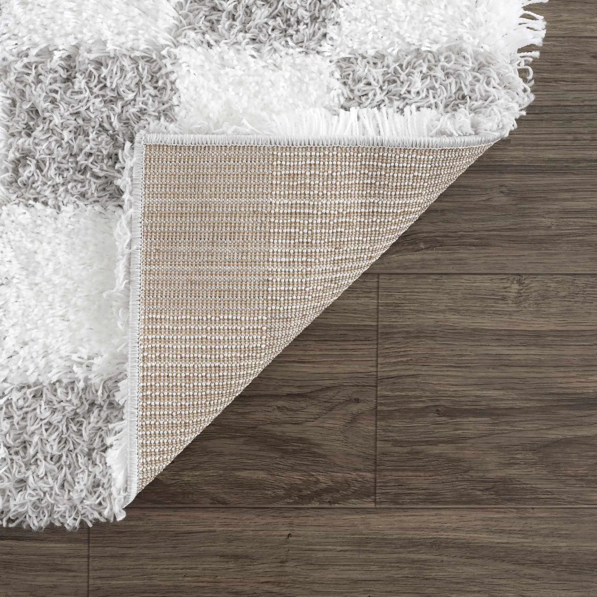 Atira Gray Checkered Area Rug by Hauteloom