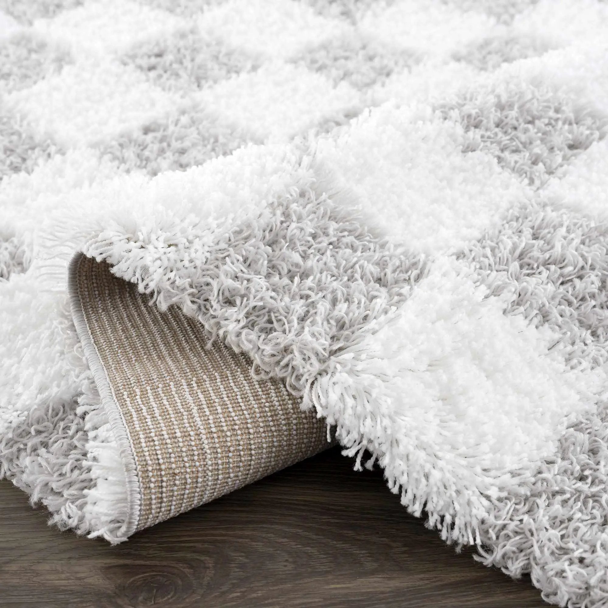 Atira Gray Checkered Area Rug by Hauteloom