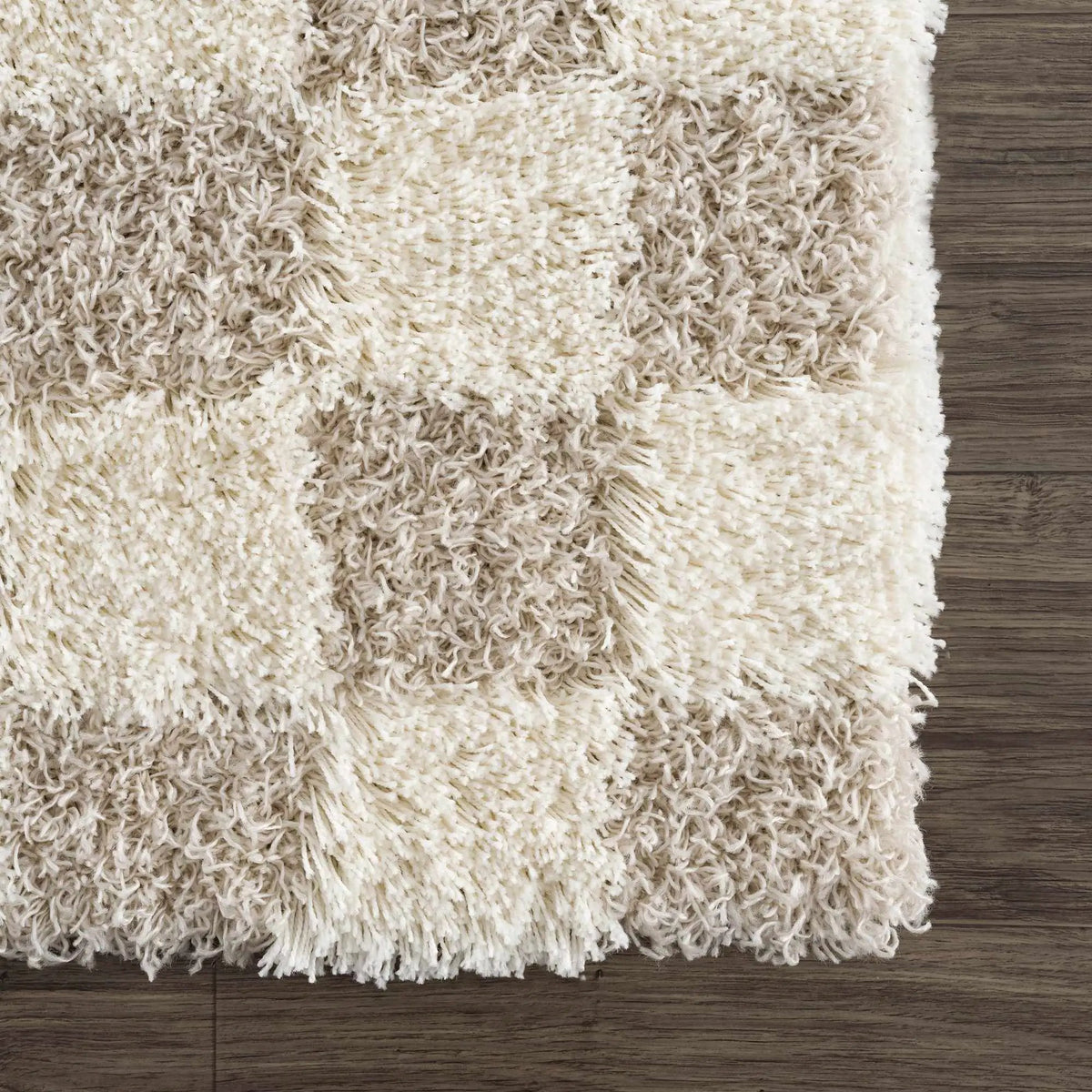 Atira Light Brown Checkered Area Rug, photo 19 of 22