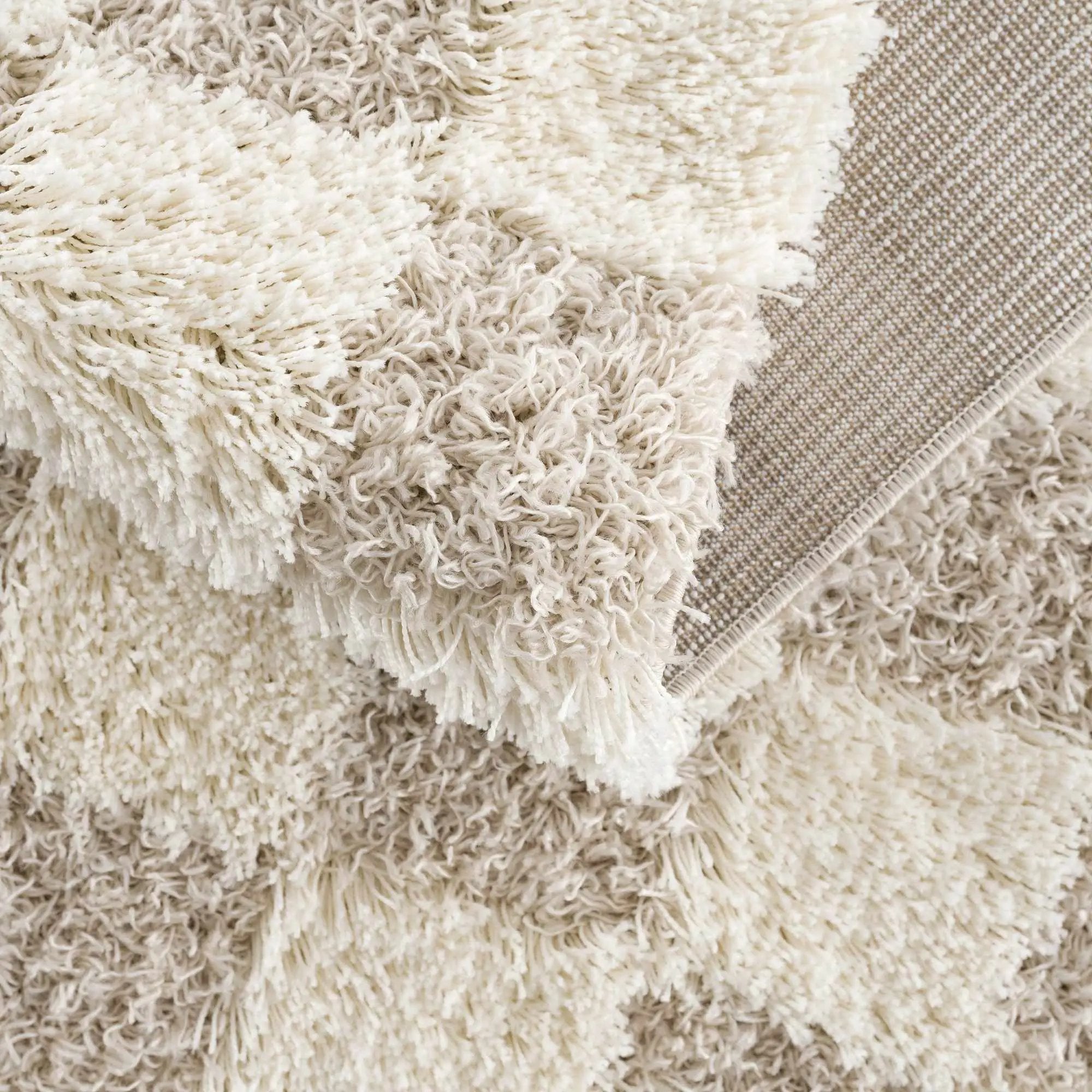 Atira Light Brown Checkered Area Rug by Boutique Rugs
