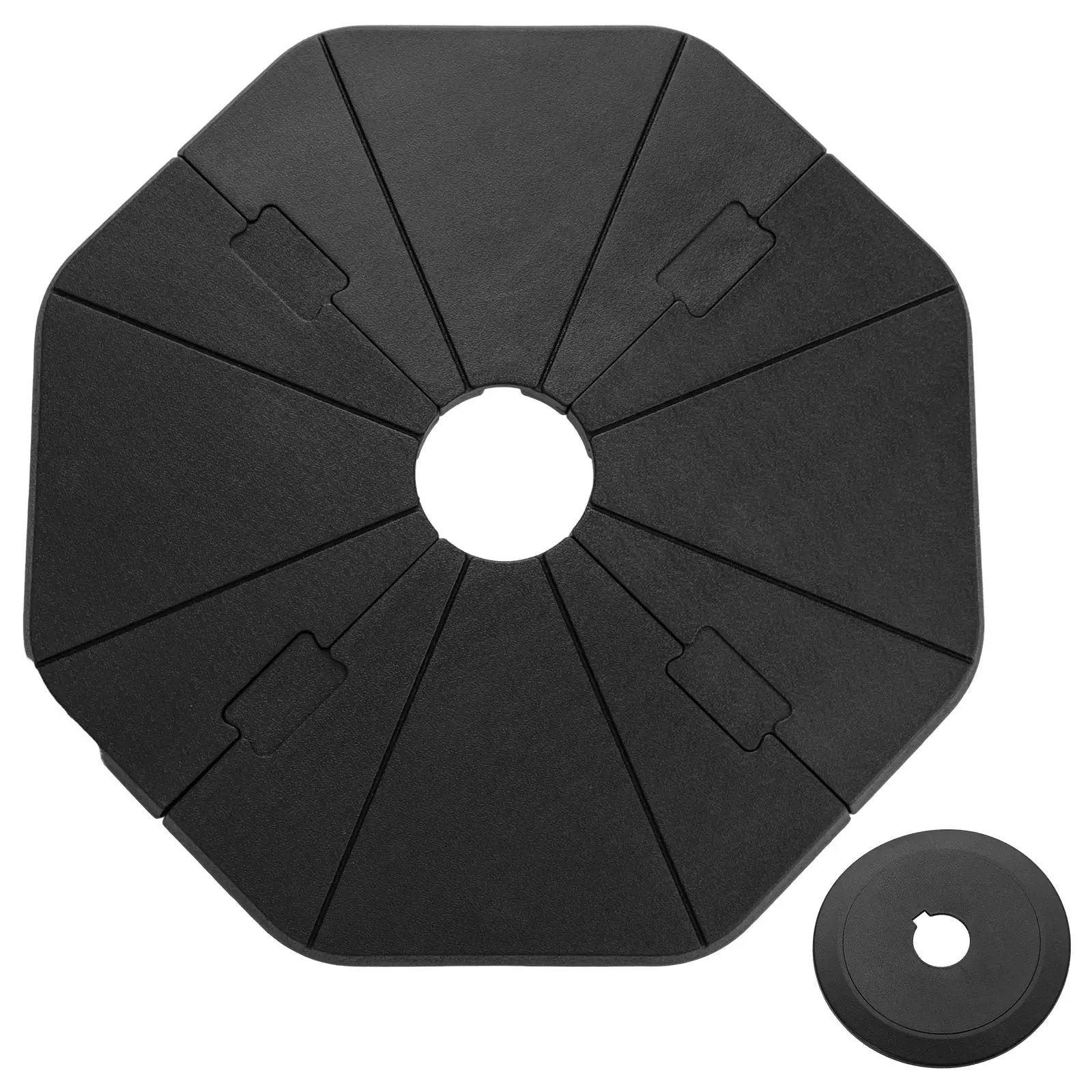 4-Piece Fillable Umbrella Base Stand for Garden Yard Poolside by DirectDeals