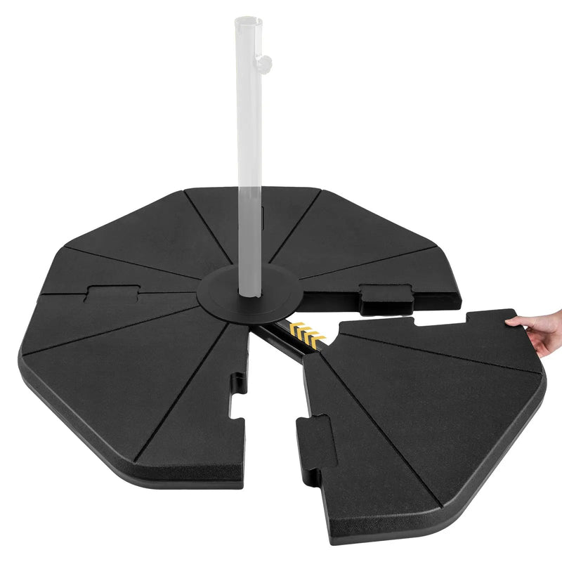 4-Piece Fillable Umbrella Base Stand for Garden Yard Poolside by DirectDeals