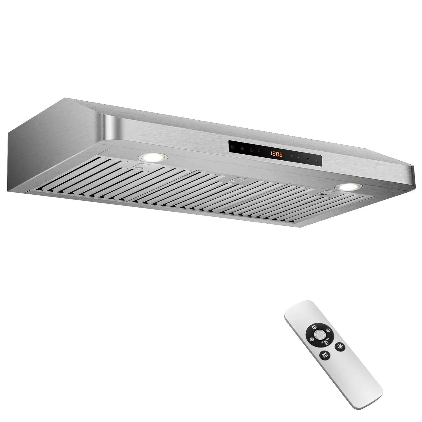 35.5/29.5 Inch Under Cabinet Range Hood 900 CFM Kitchen Vent with 4 Fan Speed by DirectDeals