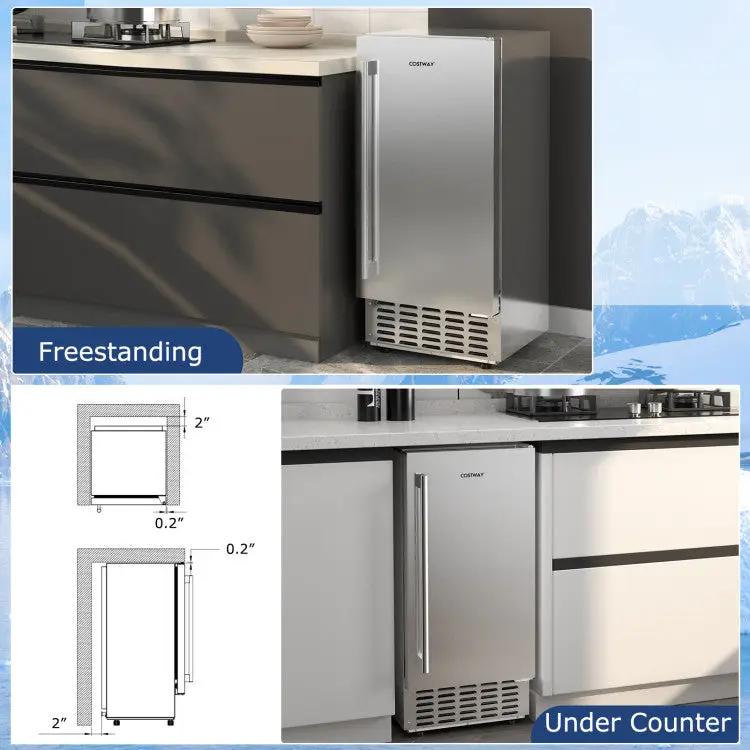 Under Counter Nugget Ice Maker with Timer & Self-Cleaning by DirectDeals