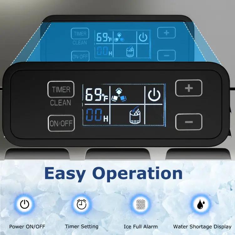 Under Counter Nugget Ice Maker with Timer & Self-Cleaning by DirectDeals