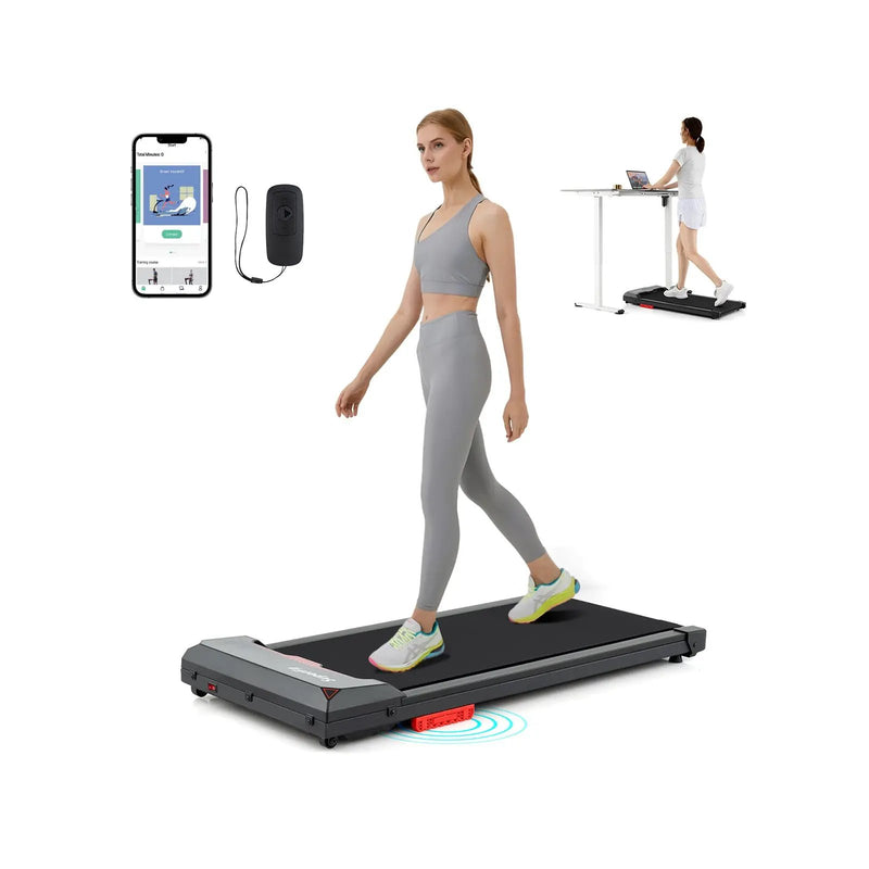 2.5HP Under Desk Treadmill with Remote Control and LED Display-Black by DirectDeals
