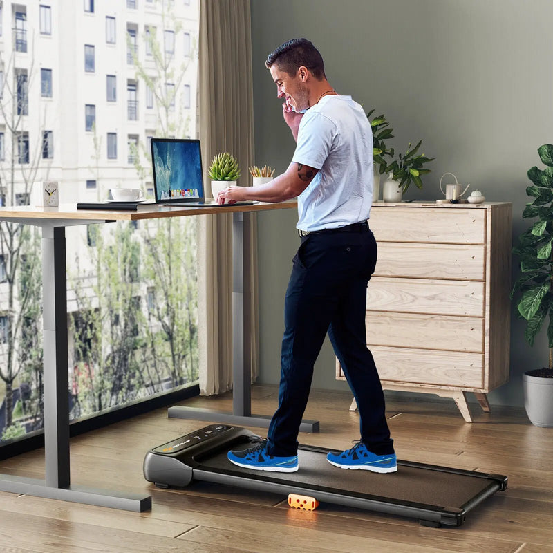 Under Desk Walking Pad Treadmill for Home/Office with Watch-Like Remote Control by DirectDeals
