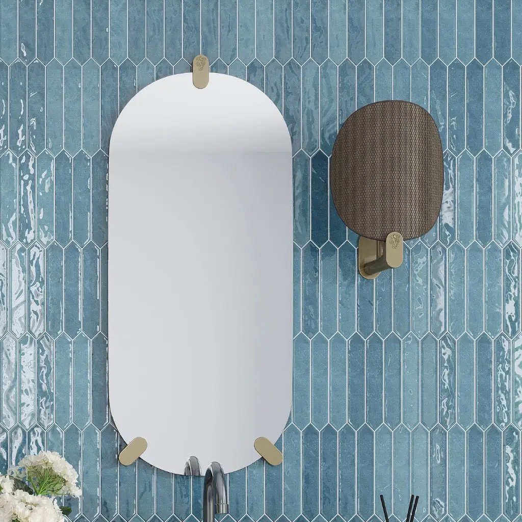 Teal Blue 2x10 Glossy Picket Ceramic Tile (23 pack, 2.37 sq ft/case) by Apollo Tile
