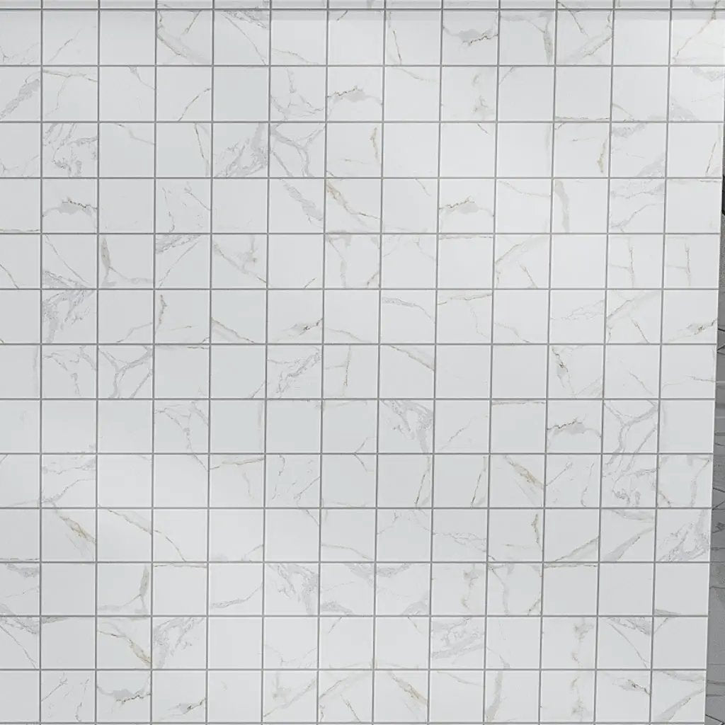 White 12x12 Matte Uniform Square Porcelain Mosaic Tile (11 pack, 10.76 sq ft/case) by Apollo Tile