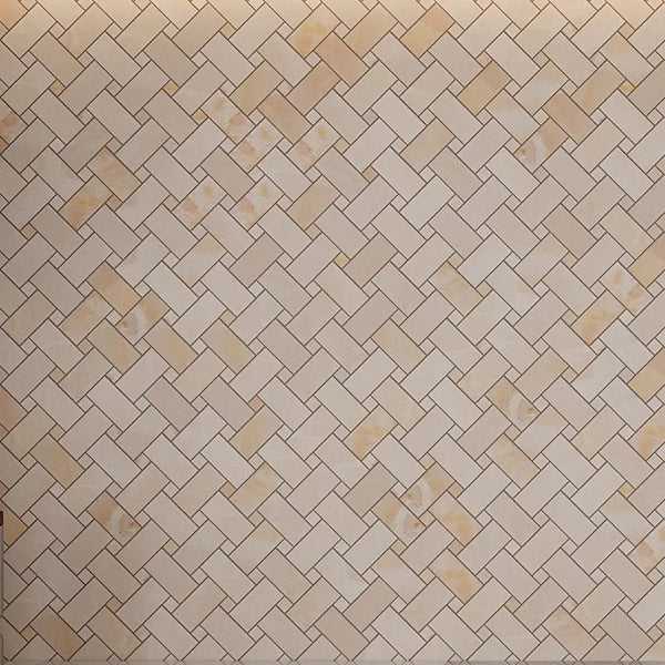 Crepe Pink 12x12 Matte Basketweave Porcelain Mosaic Tile (5 pack, 4.84 sq ft/case)