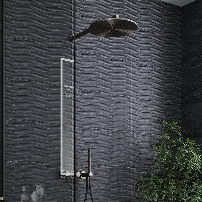 Coal Black 12x24 Matte Field Porcelain Tile (5 pack, 10.763 sq ft/case) by Apollo Tile
