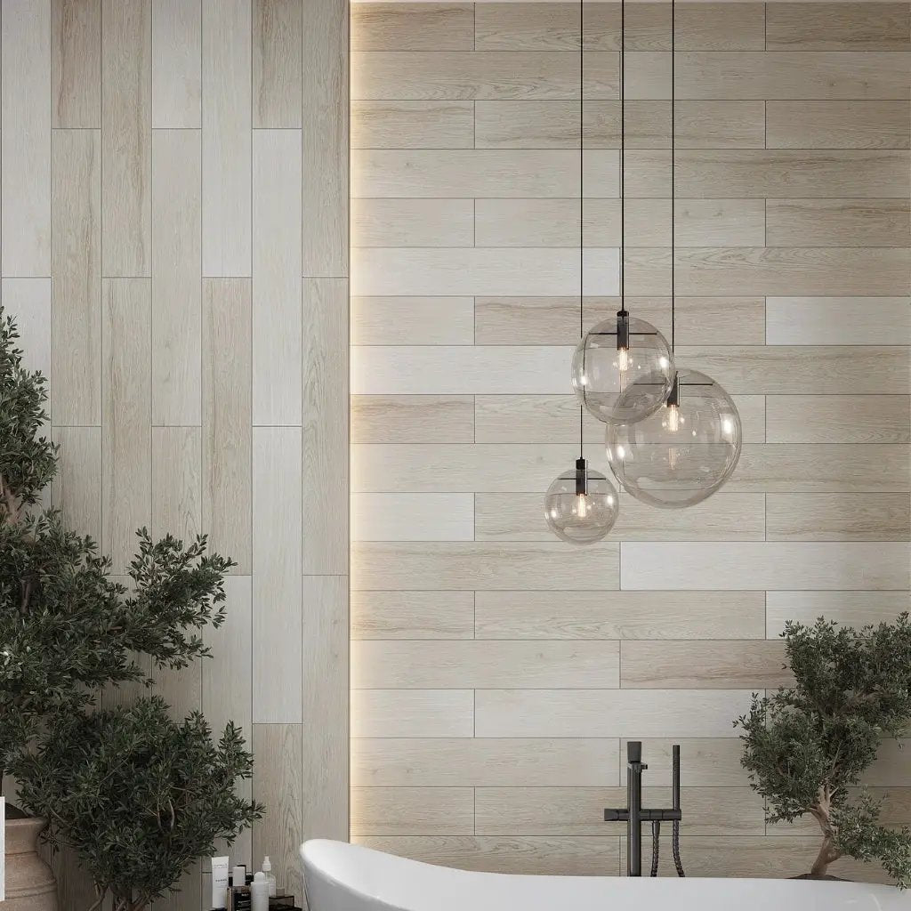 Beige 6x36 Matte Field Porcelain Tile (9 pack, 13.054 sq ft/case) by Apollo Tile