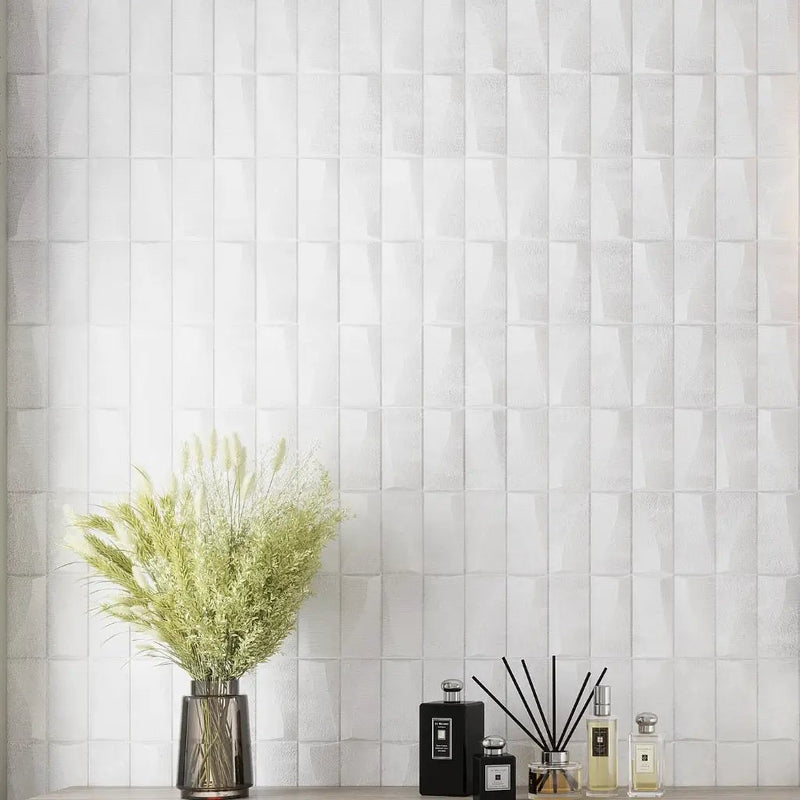 White 12x36 Matte Ceramic Large Format Tile (4 pack, 11.63 sq ft/case) by Apollo Tile