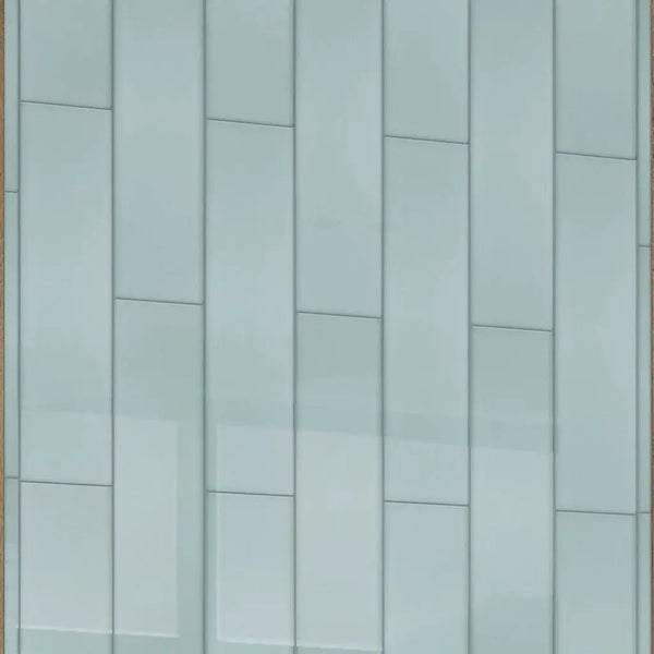 Blizzard Blue 4x16 Glossy Subway Glass Tile (12 pack, 5.33 sq ft/case)