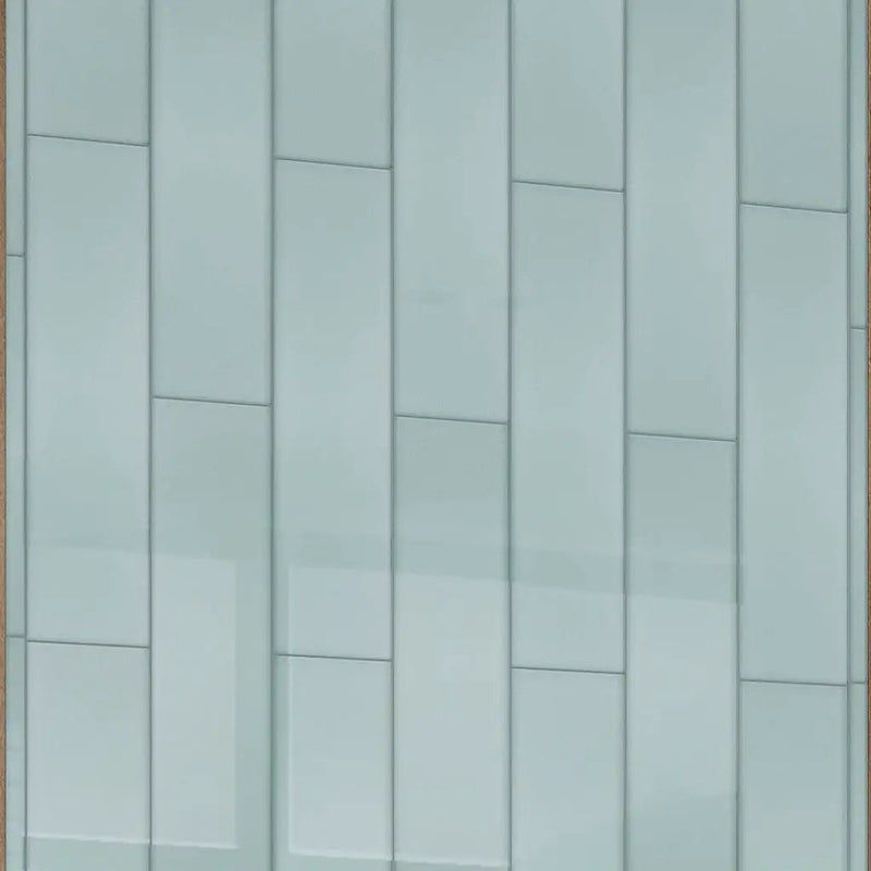 Blizzard Blue 4x16 Glossy Subway Glass Tile (12 pack, 5.33 sq ft/case) by Apollo Tile