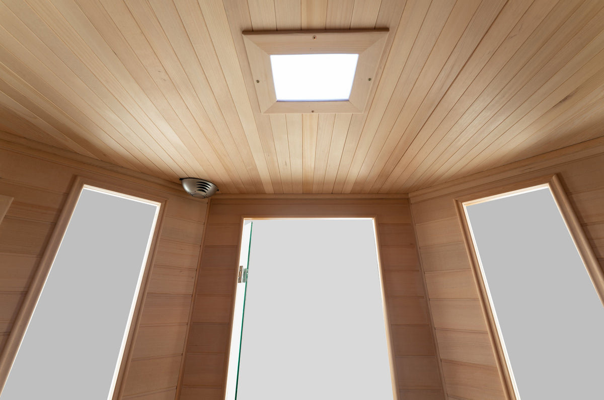 Blisspod | Vienna | Corner Spacious Far Infrared Sauna | Canadian Hemlock Wood | Ultra Low EMF | 12 Heaters | 4-5 Persons, photo 7 of 7