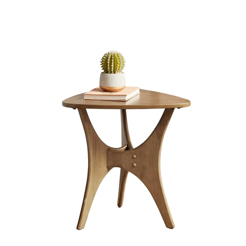 Triangle Wood Side Table by BLAKHOM