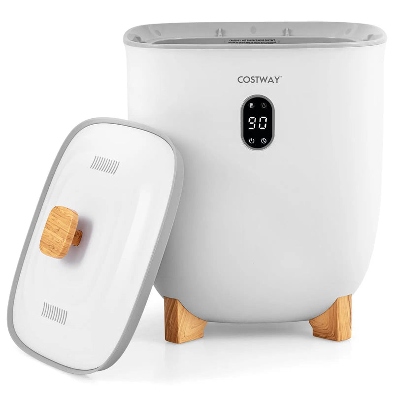 20L Towel Warmer Bucket with PTC Air Heater for Rapid and Even Heating-White by DirectDeals