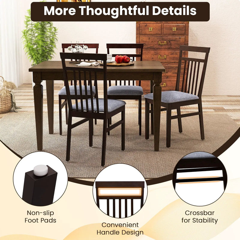 Upholstered Dining Chair Set of 2 by DirectDeals